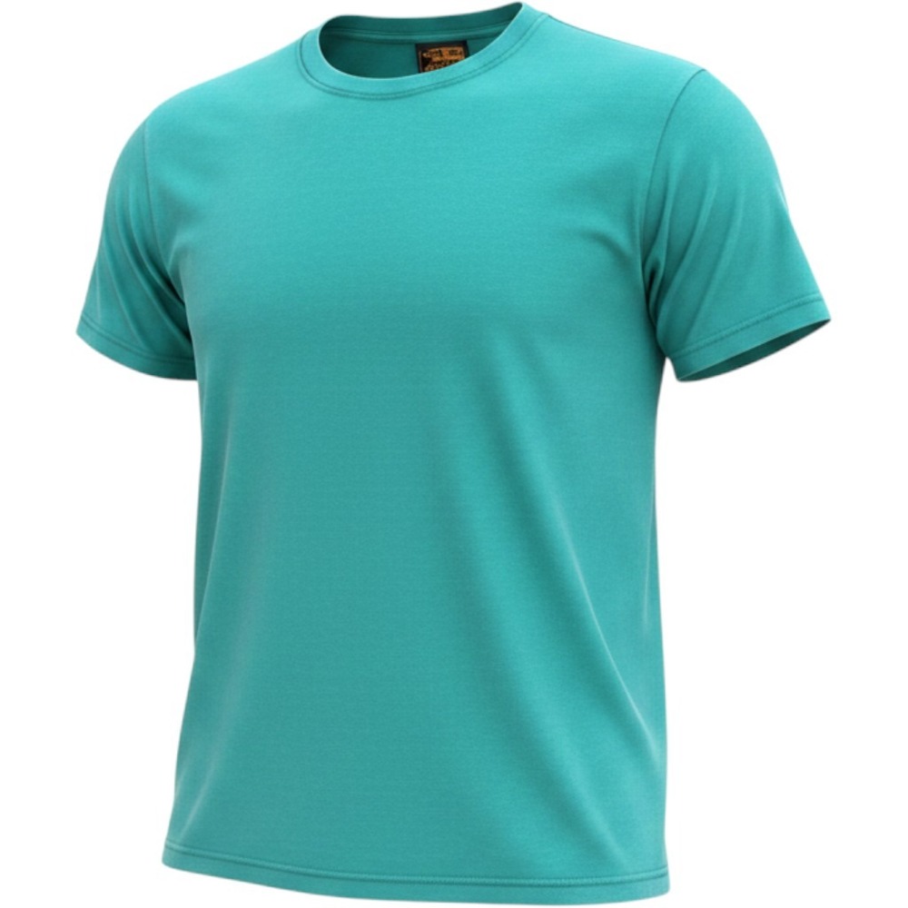 Eddie Bauer Mens Teal Green 100% Cotton Short Sleeve T-Shirt Size Medium